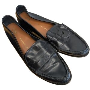 Gap Women's Size 11 Black Faux Leather Oxford Loafers‎